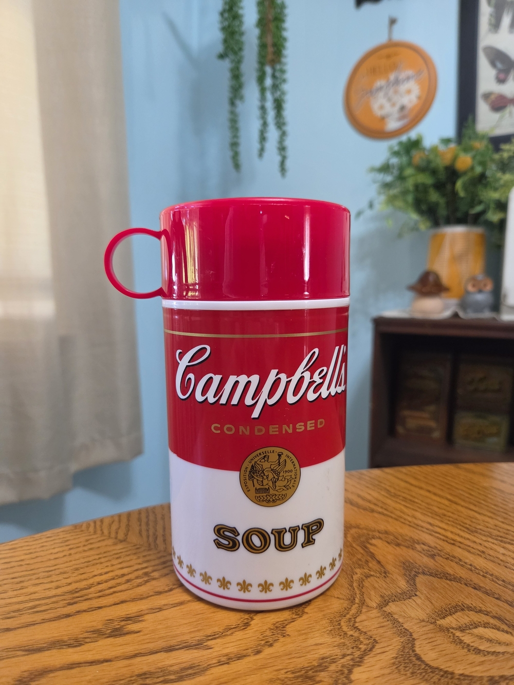 Vintage 90s Campbell's Soup Can-tainer Insulated Soup Thermos Container